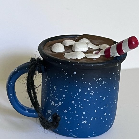 Hot chocolate, and marshmallows, Christmas tree ornament - Picture 1 of 6